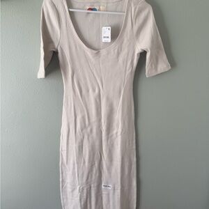 Free People Cream Midi Dress